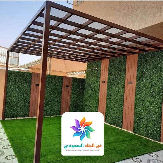 برجولات خشب مودرن للحدائق