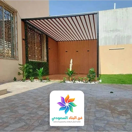 برجولات خشب مودرن للحدائق